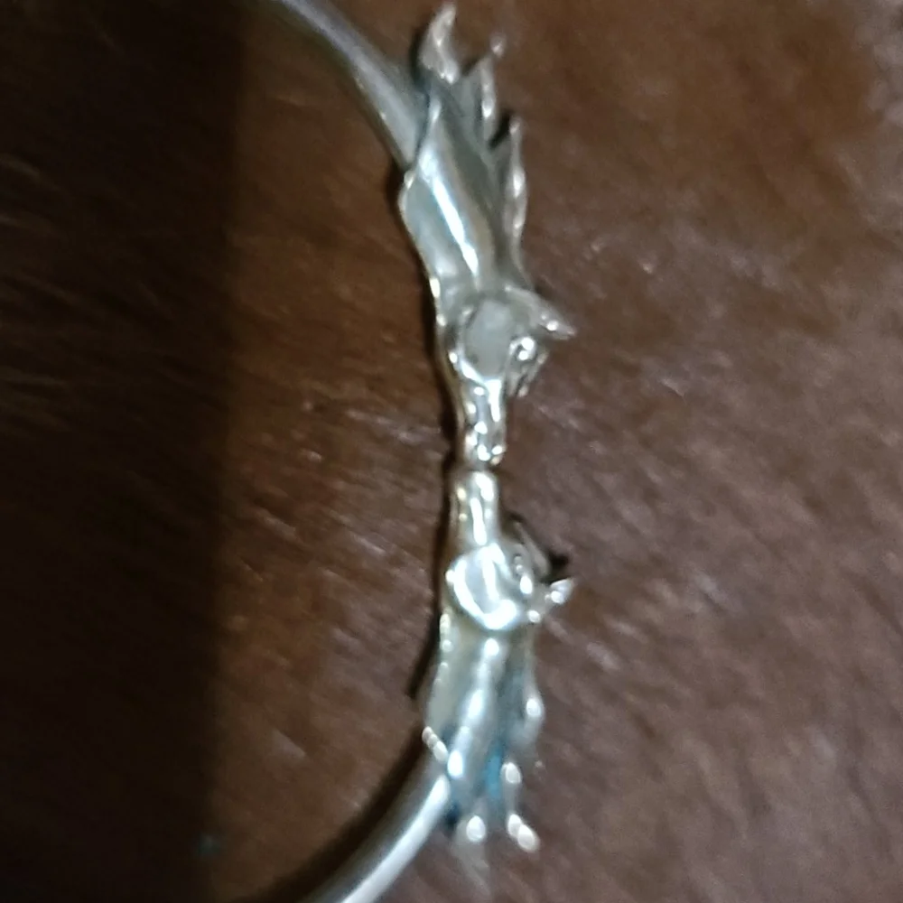 Kabana Sterling Silver Horse Head Bracelet Cowgirl